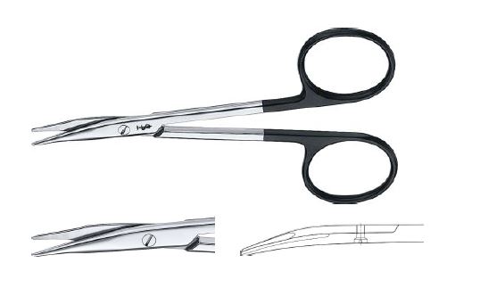 Стівенс супергострі ножиці вигнуті 105 мм 12 мм